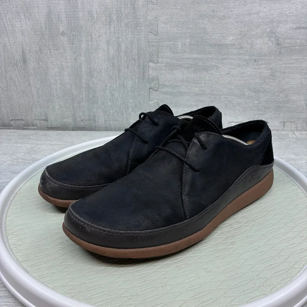 Chaco Montrose Lace Shoes Mens 13 Black Leather Casual Oxford J105689